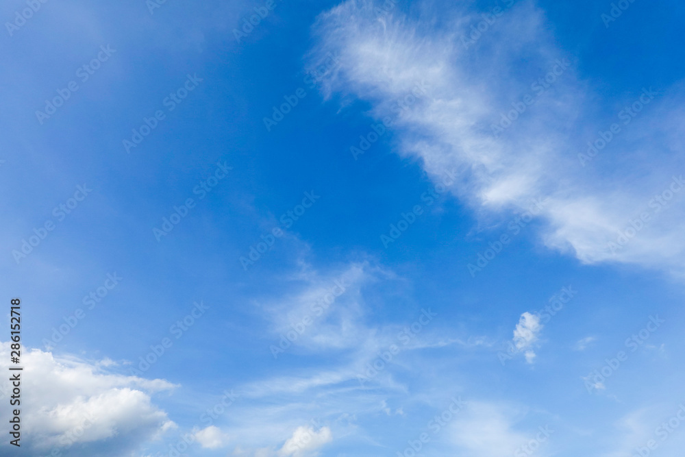 blue sky and white cloud background