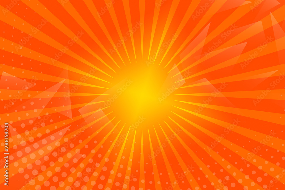 Obraz premium abstract, orange, yellow, illustration, design, wallpaper, light, backgrounds, art, pattern, graphic, color, sun, wave, bright, waves, texture, lines, summer, hot, vector, line, image, shape, backdrop