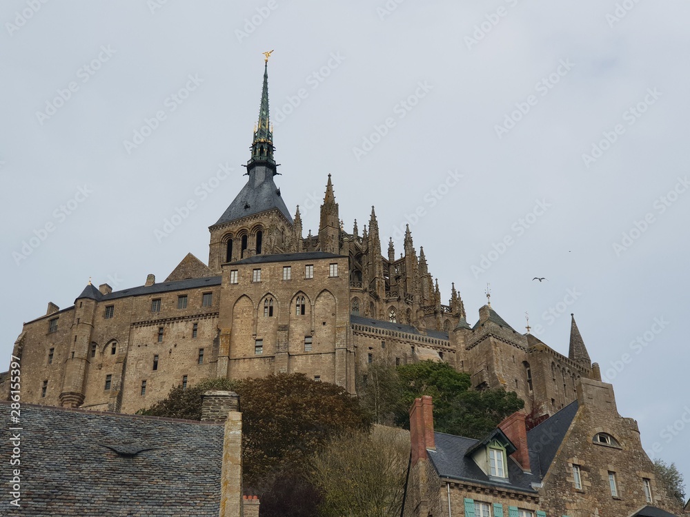 Mont San Michel abbey in France