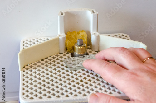 Mini Portable Grinder Machine for Stained Glass. Tools for art glass work.