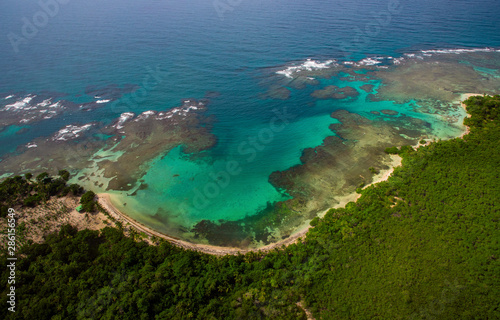 Caribbean Beach in Panama close to the San Blas Islands