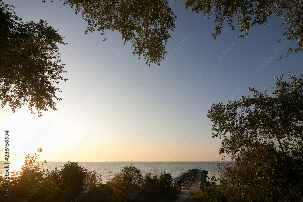 Fototapeta premium scenic seascape view, time-out concept