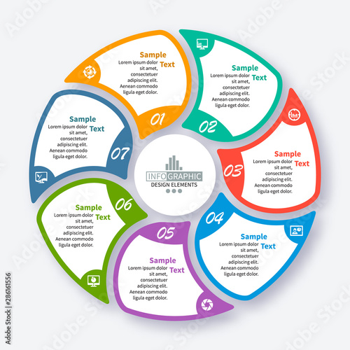 Abstract 3D Paper Infographics. Business template .Vector illustration