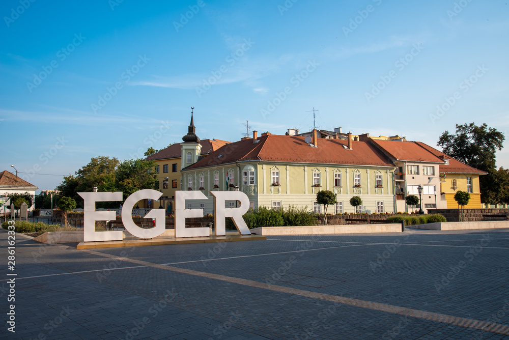 Eger historical town located in Northern Hungary