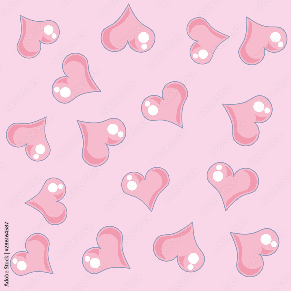 pattern of cute hearts love pattern of cute hearts love