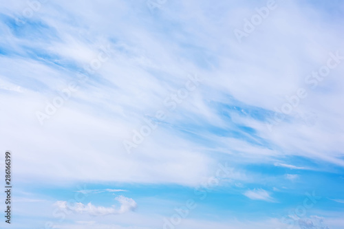 Background in the form of the sky and white clouds. Copy space. Design element © newrita