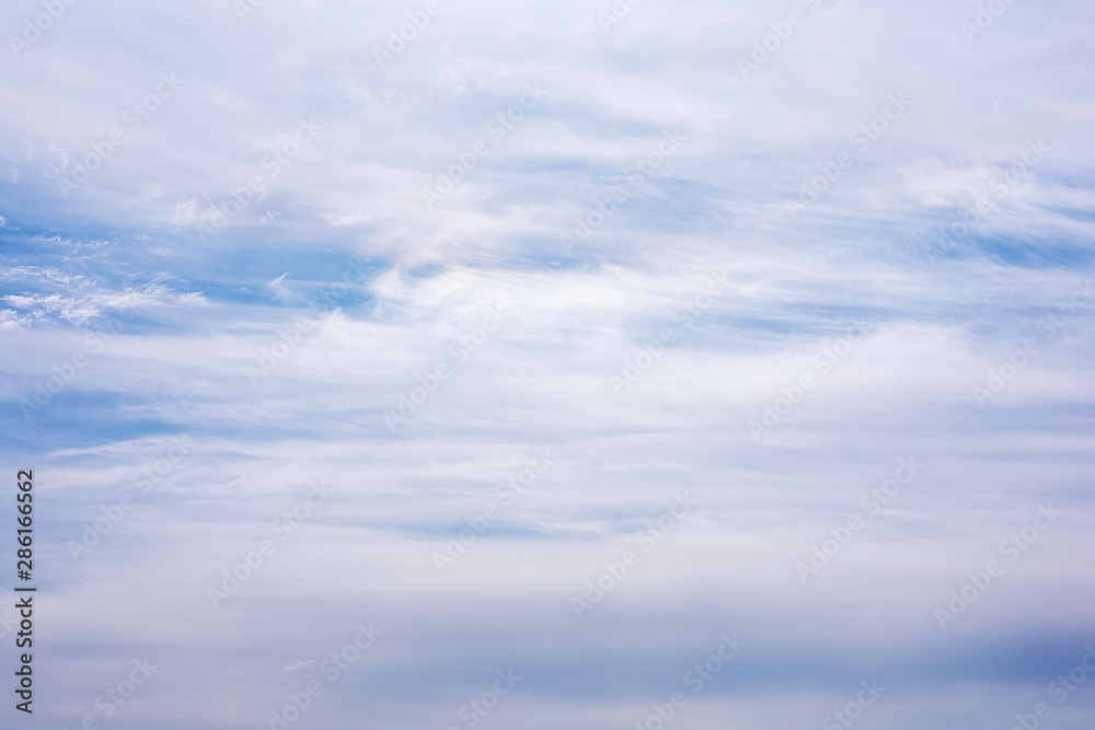 Background in the form of the sky and white clouds. Copy space. Design element