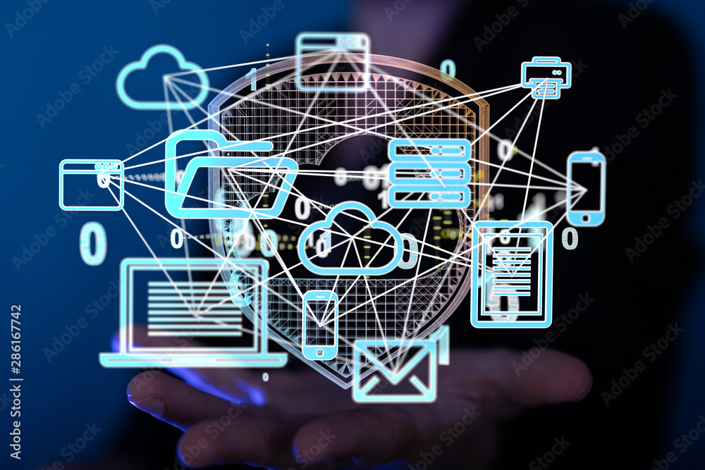 Data transmission channel. Motion of digital data flow. Transferring of big data Data transmission channel. Motion of digital data flow. Transferring of big data