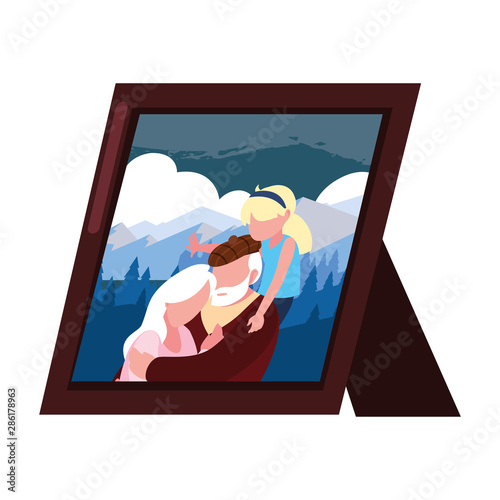 happy grandparents day flat design