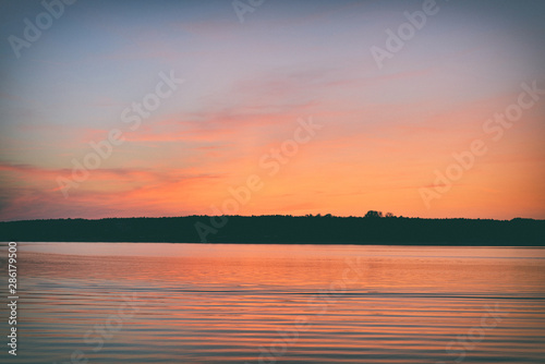 Sunset on the lake. © Tomasz Warszewski