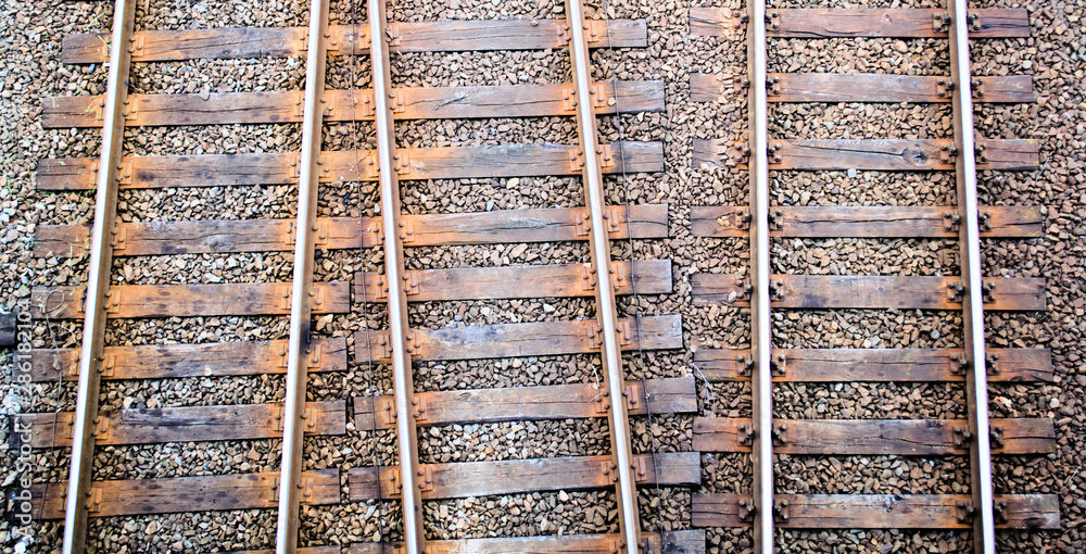 Fototapeta premium Old railroad tracks