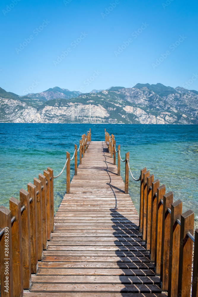 Pier on Lake Garda
