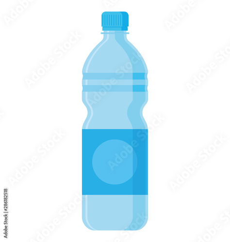 Water bottle flat style. Vector illustration