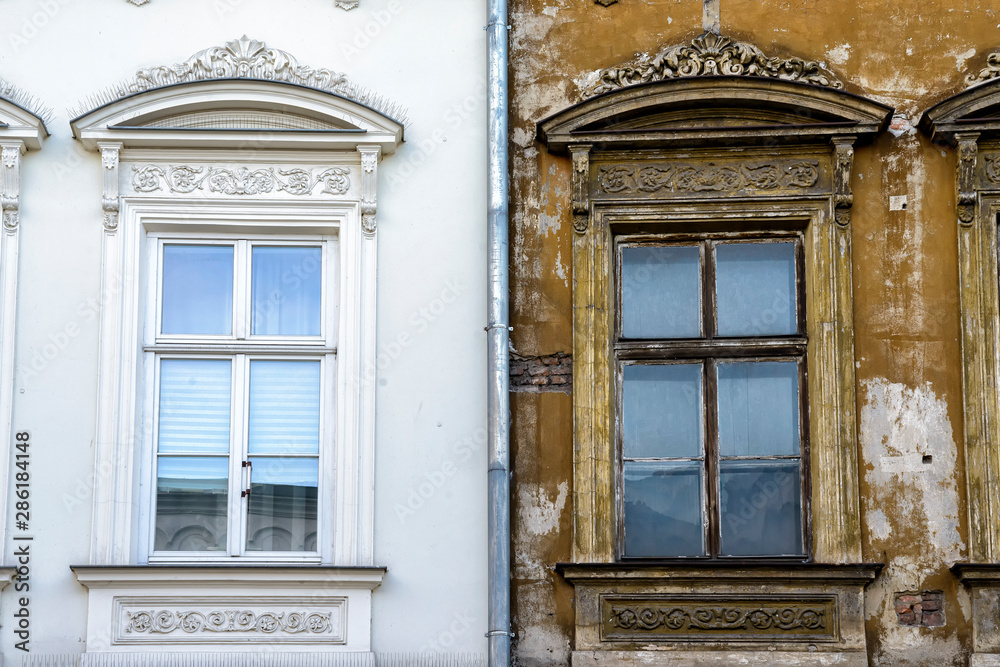 Obraz premium Fassade in Krakau in Polen