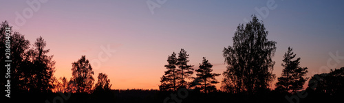 Sch  ner Sonnenuntergang Hintergrund Banner t  rkis rot rosa