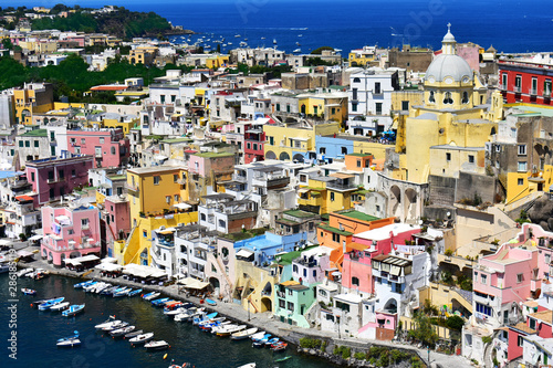 Marina di Corricella  l antico villaggio dei pescatori a Procida in Italia