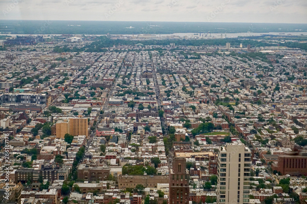 Fototapeta premium aerial view of Philadelphia