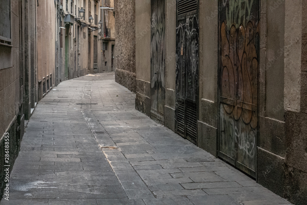 Obraz premium barrio gotico barcelona