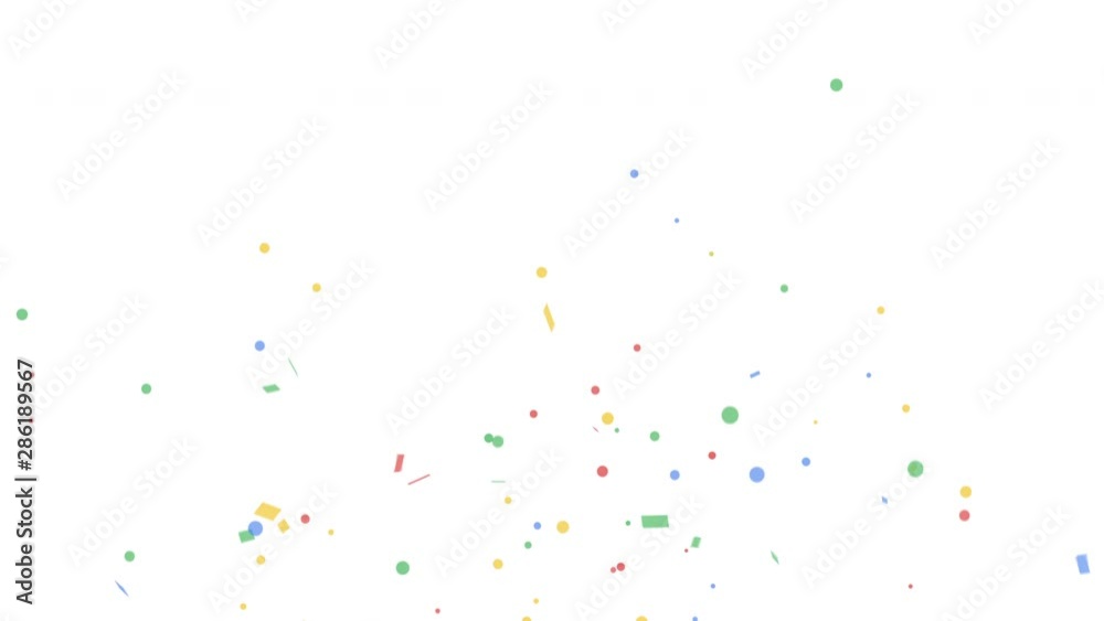 Colorful confetti party popper explosions on green backgrounds, 4K greeting animation Colorful confetti party popper explosions on green backgrounds, 4K greeting animation