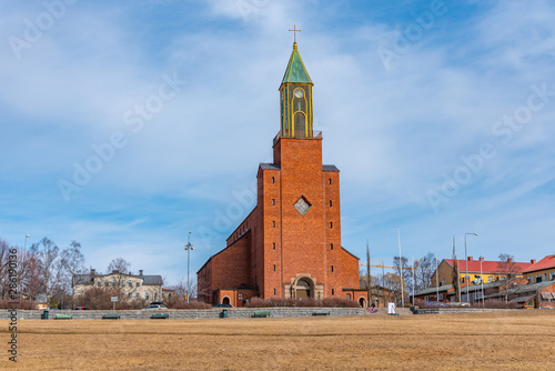 Stora kyrkan church in Ostersund, Sweden photo