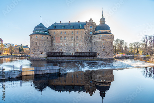 Fotografie View of the Orebro castle, Sweden
