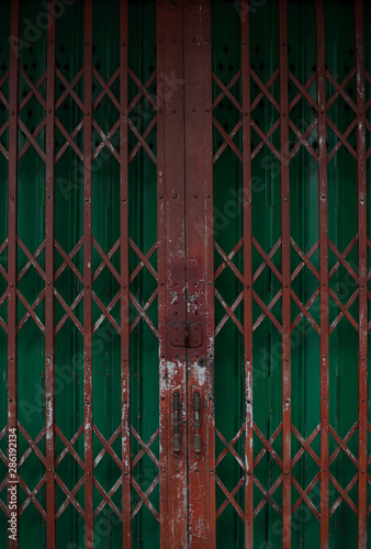 Ruty Metal Door in Bangkok Thailand photo