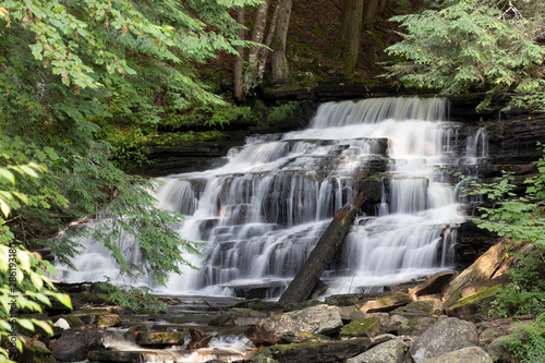 Beautiful Adirondack Mountain Waterfall