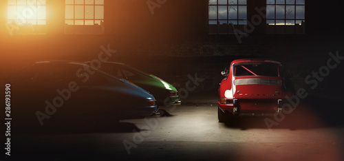 Fotografie Vintage Porsche 911 Car