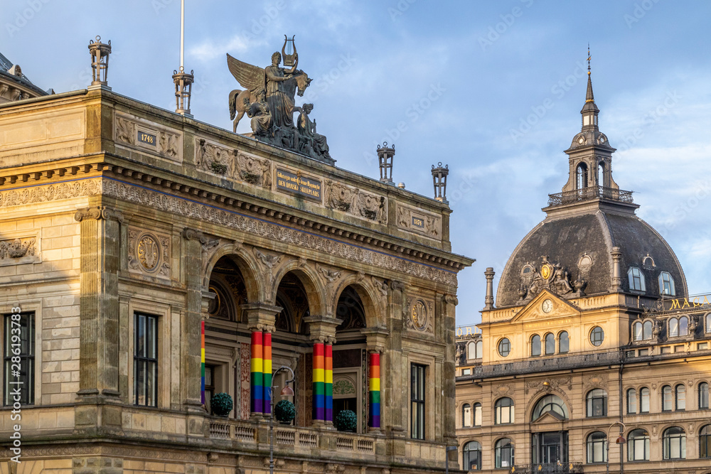 Copenhagen landmark during LGBT Pride Weekend Copenhagen landmark during LGBT Pride Weekend