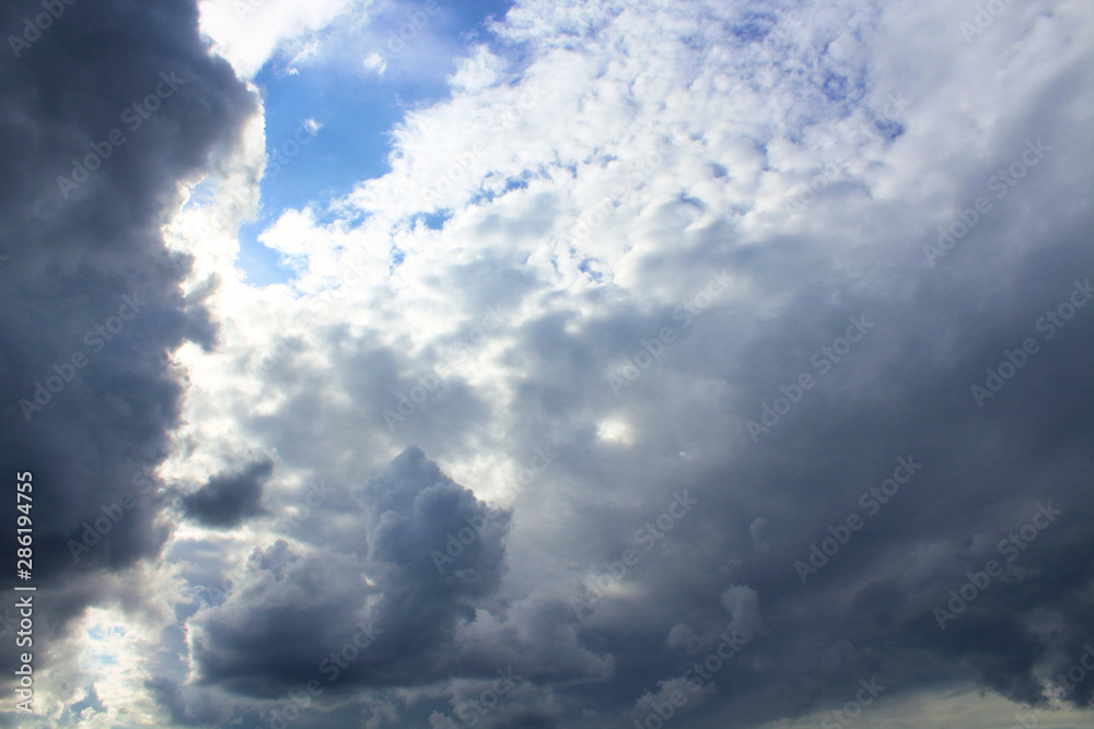 Large dark rain clouds. Background. Landscape. Large dark rain clouds. Background. Landscape.