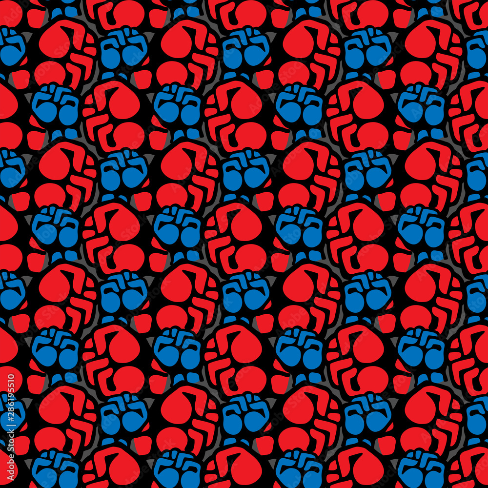 Cool Seamless Texture Pattern MMA, karate for print on t-shirts, rashguard. Vector, EPS. Cool Seamless Texture Pattern MMA, karate for print on t-shirts, rashguard. Vector, EPS.