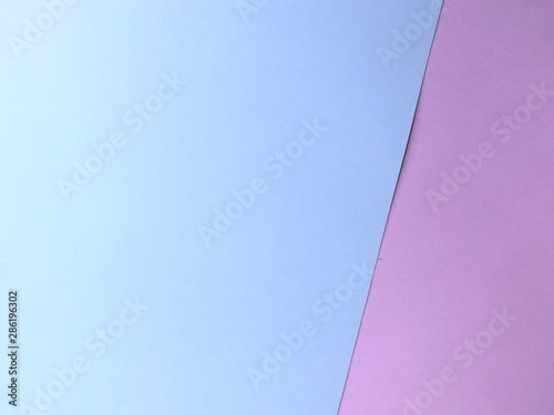 Two tone of blue and violet paper background.