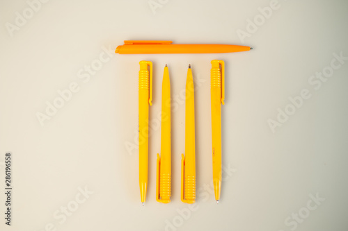 Yellow pens pattern