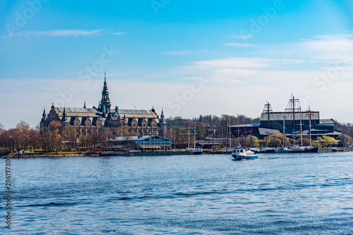 Canvas Print Vasa and Nordiska museums in Stockholm, Sweden