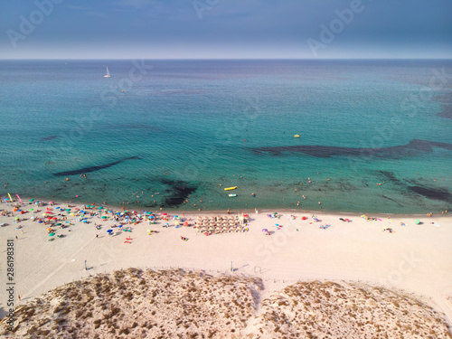 Budoni beach on Sardinia island, Sardinia, Italy, Europe. photo