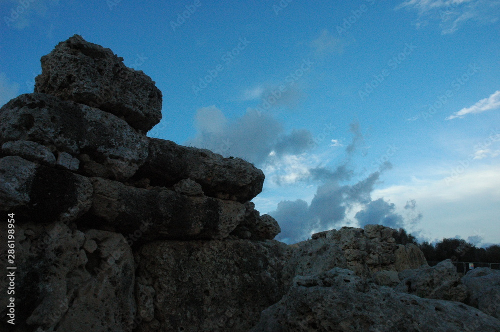 Ancient stonehedge building on Gozo island