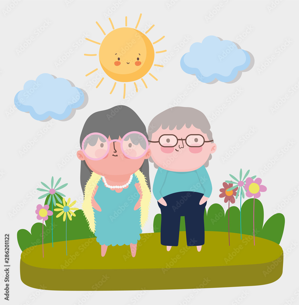 happy grandparents day cartoon design happy grandparents day cartoon design