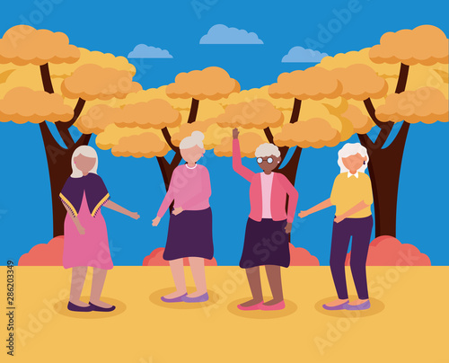 happy grandparents day flat design