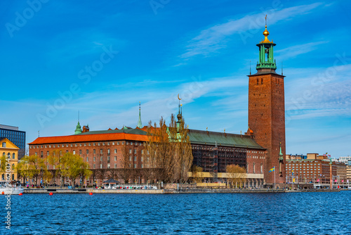 View of the town hall in Stockholm, Sweden photo