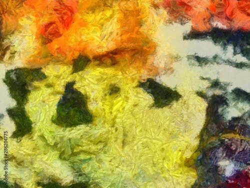 Wallpaper Mural Abstract watercolor background. Hand drawn scratched grunge unusual texture. Custom design pattern. Digital painting oil artwork. Torontodigital.ca