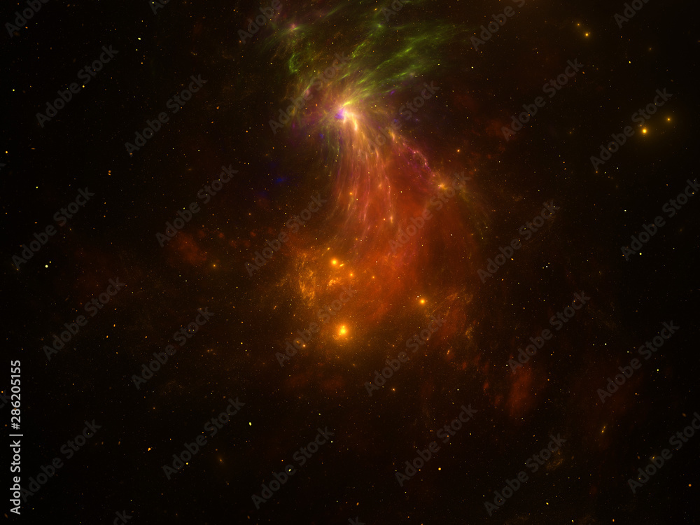 Nebula and galaxies in infinite space - starfield, stars and space dust scattered throughout a vast universe. Swirling black hole, burst of light from birth of stars, illustration, cosmic artwork. Nebula and galaxies in infinite space - starfield, stars and space dust scattered throughout a vast universe. Swirling black hole, burst of light from birth of stars, illustration, cosmic artwork.