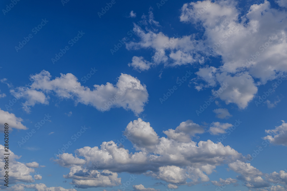 Beautiful sunny view of deep blue sky and Altocumulus cloud. Beautiful sunny view of deep blue sky and Altocumulus cloud.