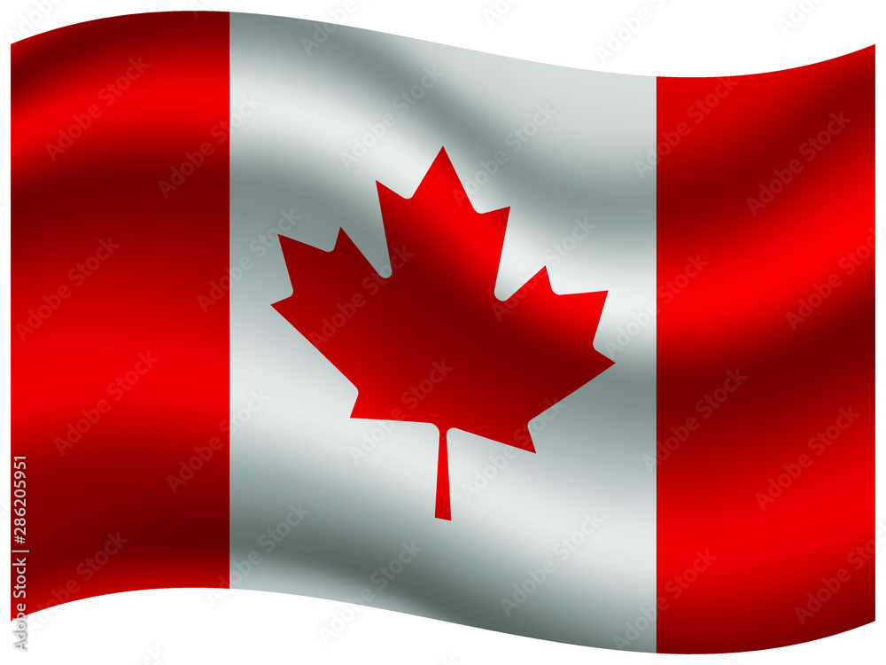 Canada Beautiful national flag with waving effects. original colors and proportion. Amazing design vector illustration for web,logo, icon and background.from countries flag set. Canada Beautiful national flag with waving effects. original colors and proportion. Amazing design vector illustration for web,logo, icon and background.from countries flag set.