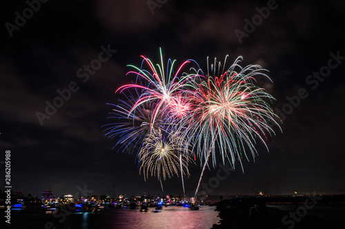 July 4th fireworks in Marina del Rey, CA photo