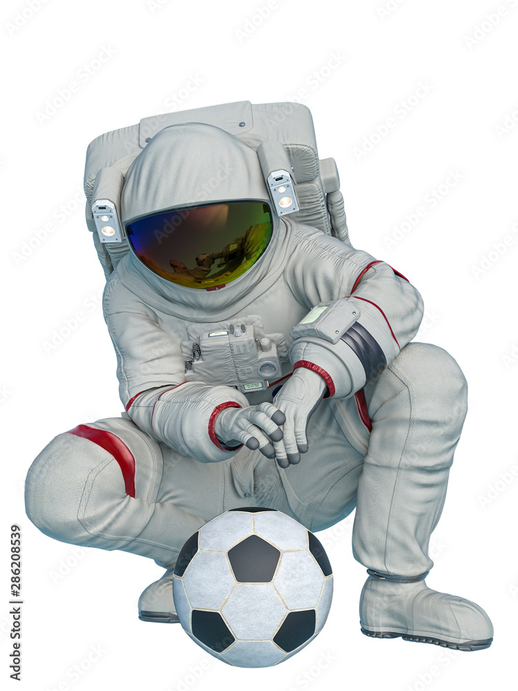 astronaut with the football ball astronaut with the football ball