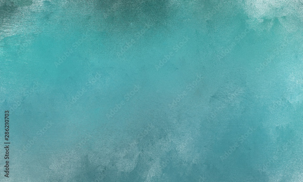 textured abstract cadet blue, pale turquoise and pastel blue painting. 2d illustration. can be used als graphic element, wallpaper and texture