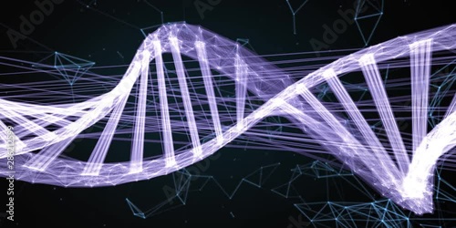 Amazing 3D Animation of Human DNA String