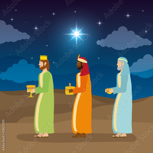 celebration merry christmas manger flat design