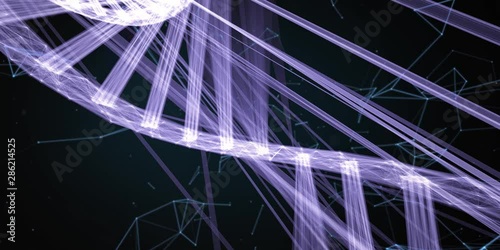 Amazing 3D Animation of Human DNA String 