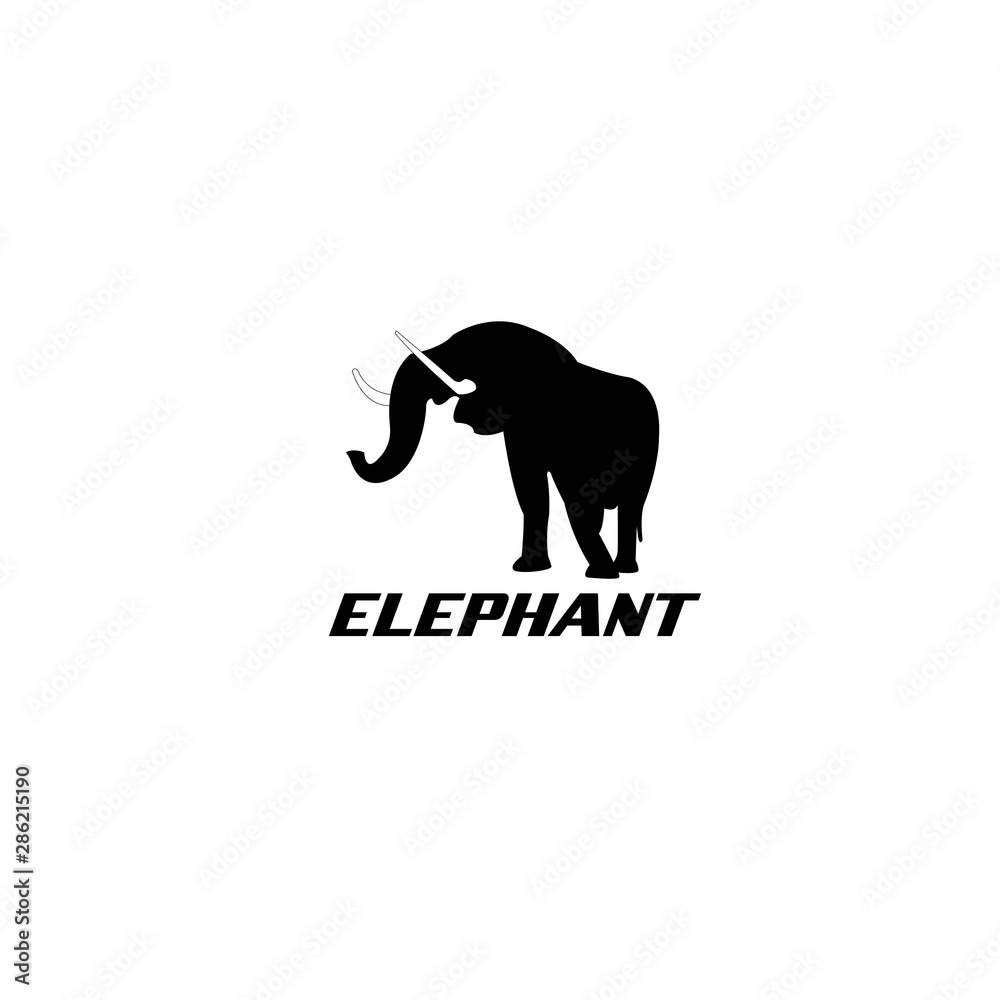 elephant logo symbol illustration vector
